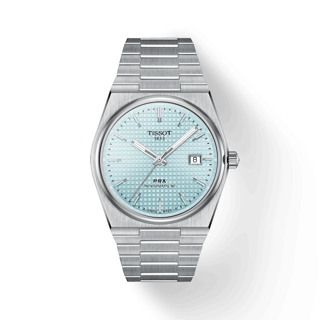 Tissot horloge prx powermatic 80 40 mm blauw automatisch staal T137.407.11.351.00 uur