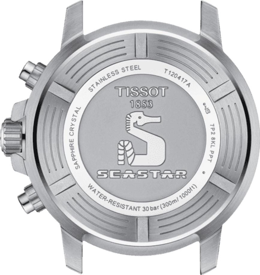 Tissot orologio Seastar 1000 Chronograph 45mm grigio quarzo acciaio T120.417.17.081.01 - Capodagli 1937