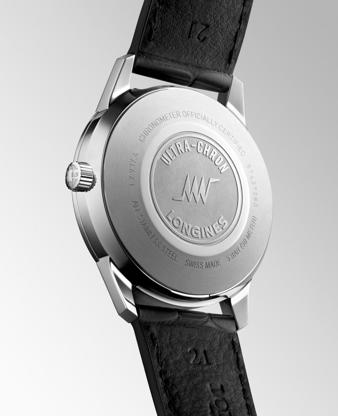 Ρολόι Longines Ultra-Chron Classic 37mm ασημί αυτόματο ατσάλι L2.537.4.72.2