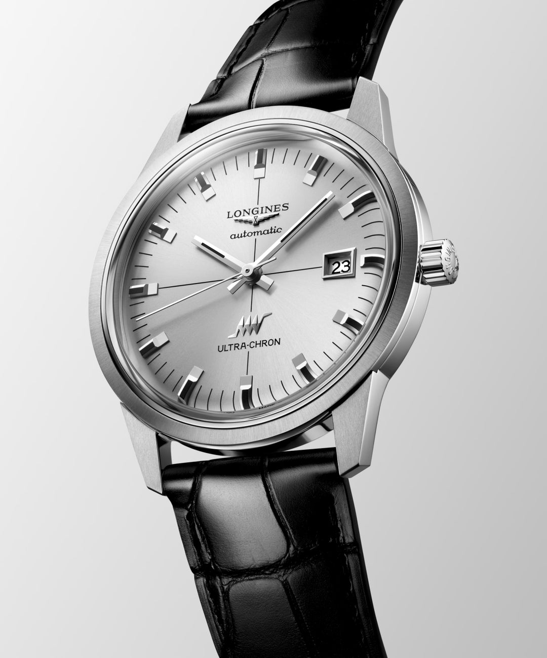 Ρολόι Longines Ultra-Chron Classic 40mm ασημί αυτόματο ατσάλι L2.937.4.72.2