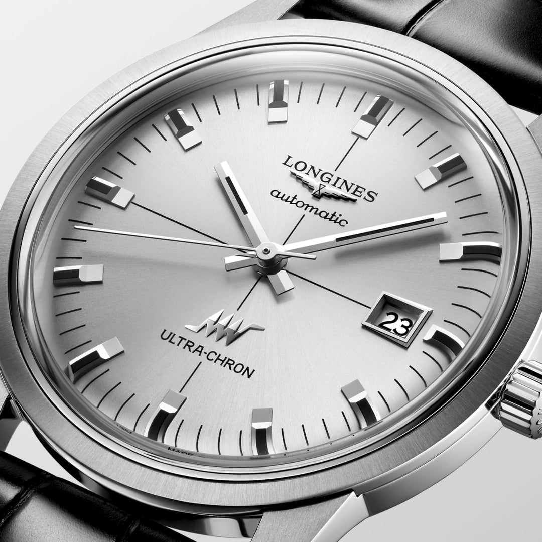 Ρολόι Longines Ultra-Chron Classic 40mm ασημί αυτόματο ατσάλι L2.937.4.72.2