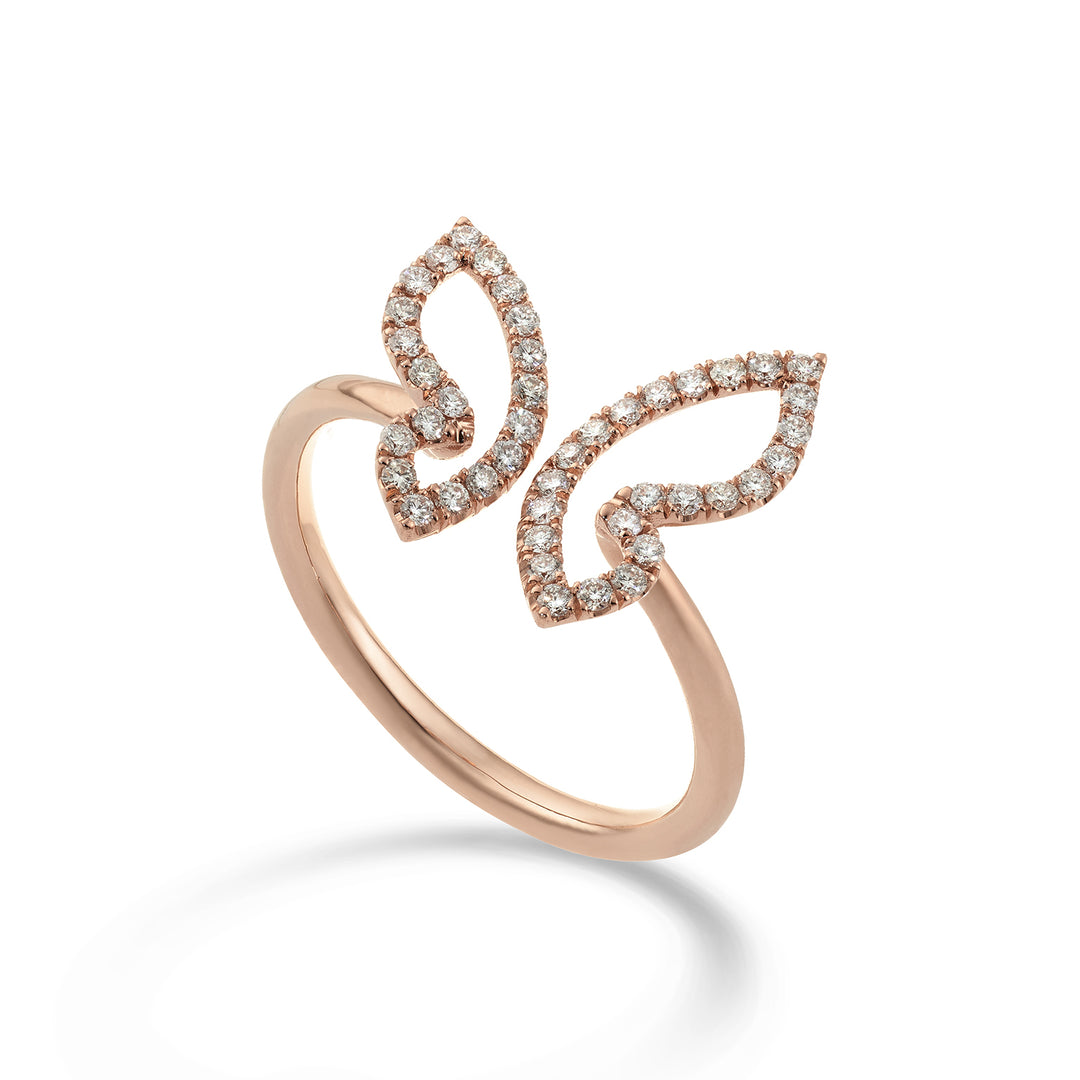 Anel Golay mariposa com borboleta média e diamantes AFFA002DI-22182110066