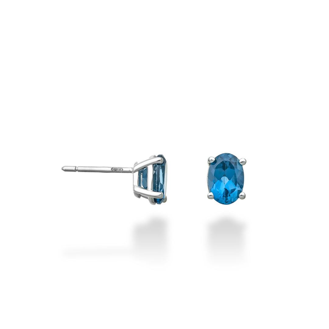 Mikiko ή 18k οβάλ λονδρέζικο μπλε τοπάζι 7x5 ct.2,00 MO5121O4TPBL