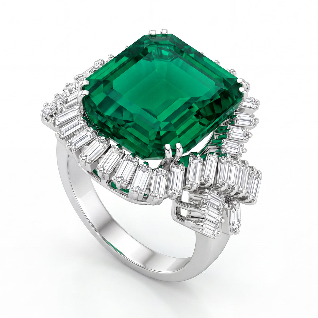 World Diamond Group gyűrű smaragddal 13,67 ct APU186DISM-17249000233
