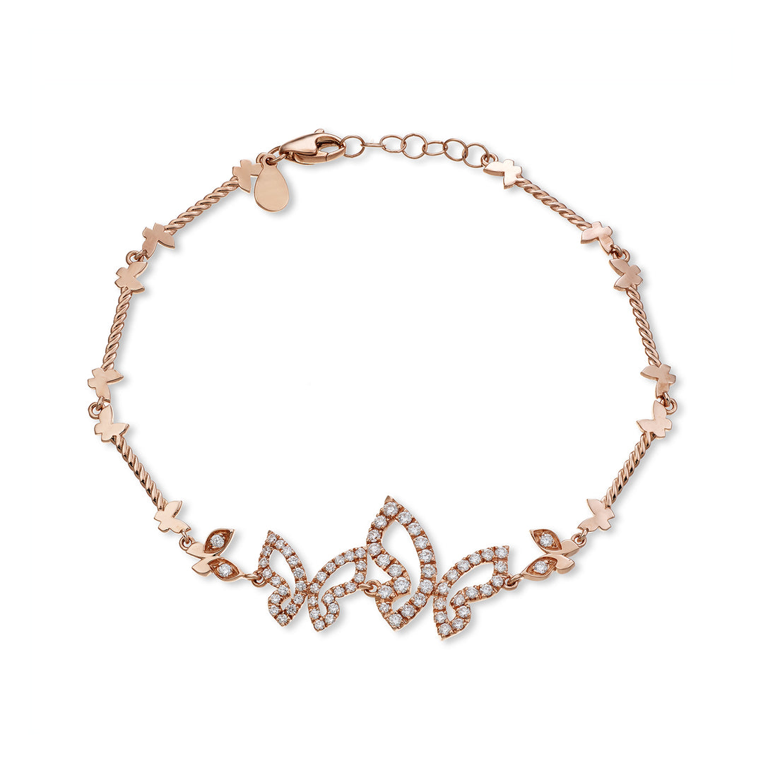 Pulsera Golay mariposa con mariposas y diamantes 0,70 ct BFFA001DI-22186110009