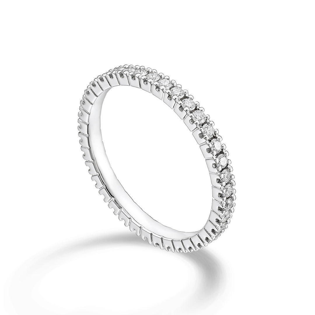 Golay bague linéaire en or blanc AETL022DI075B-23164110040