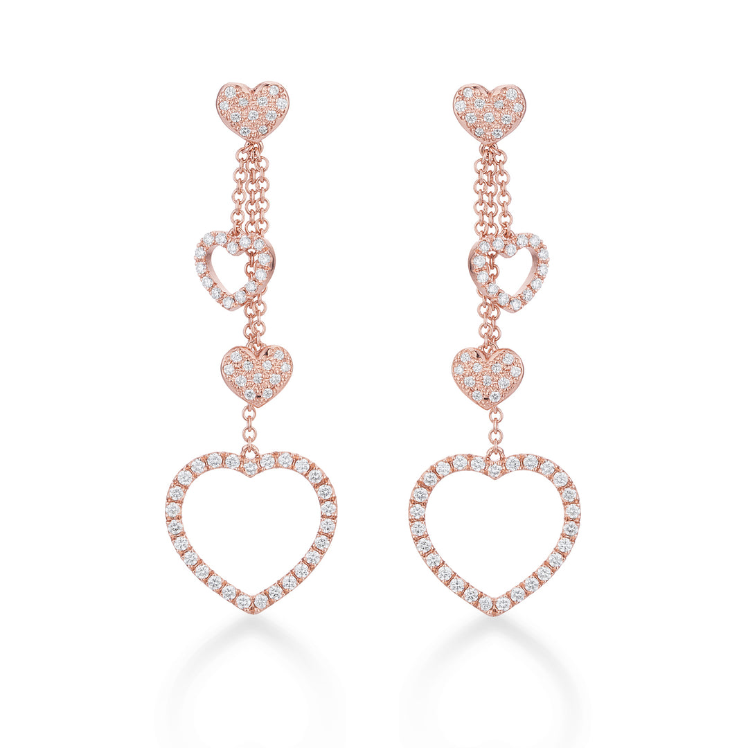 Golay amami hjerteanheng med diamanter OFCU001DI-21354110031
