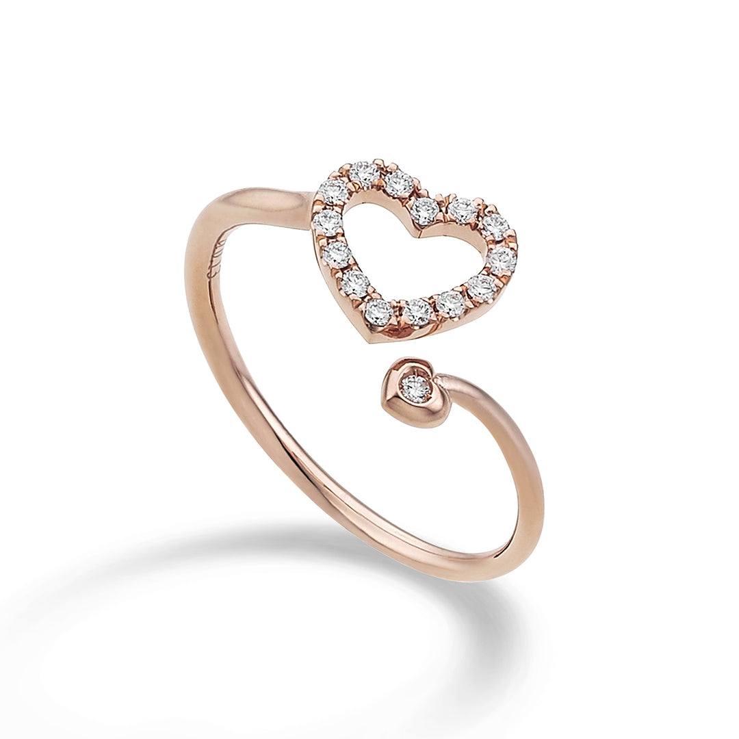 Anillo Golay love me corazón pequeño diamantes y diamante AFCU004DI1-22109110041