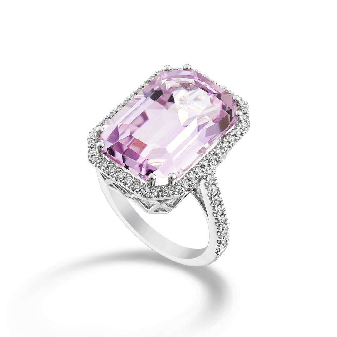 World Diamond Group sormus kunzite okt.19x13 ääriviivalla ja varrella, sis. APU492DKZ1913-24176110010