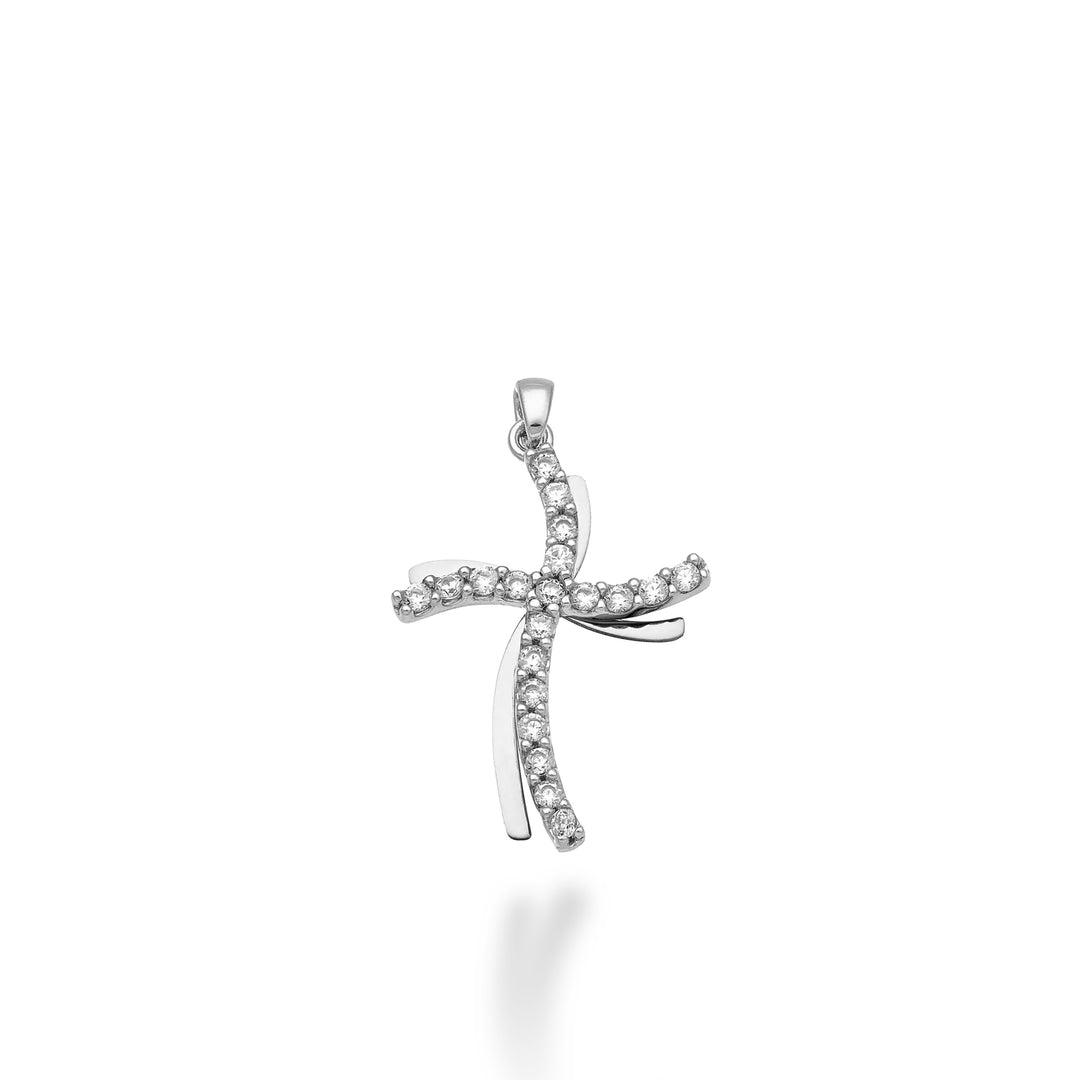 Mikiko pe 18k 0,18 ct vitguld kors 1,9 cm MP5018O4BR018