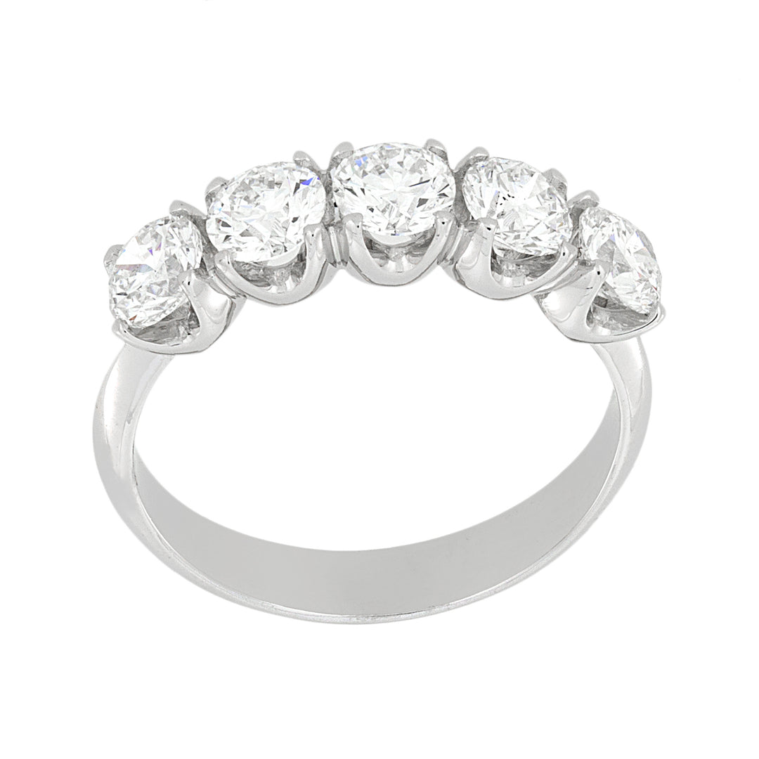 Inel liniar Riviera Golay 5 pietre 1,00 ct AFP1513-C-25196110158