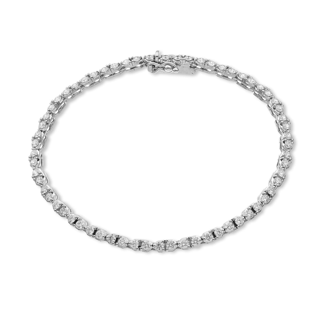 Pulsera de tenis lineal Golay con bisel triangular BTL596D0035-175-24355110028