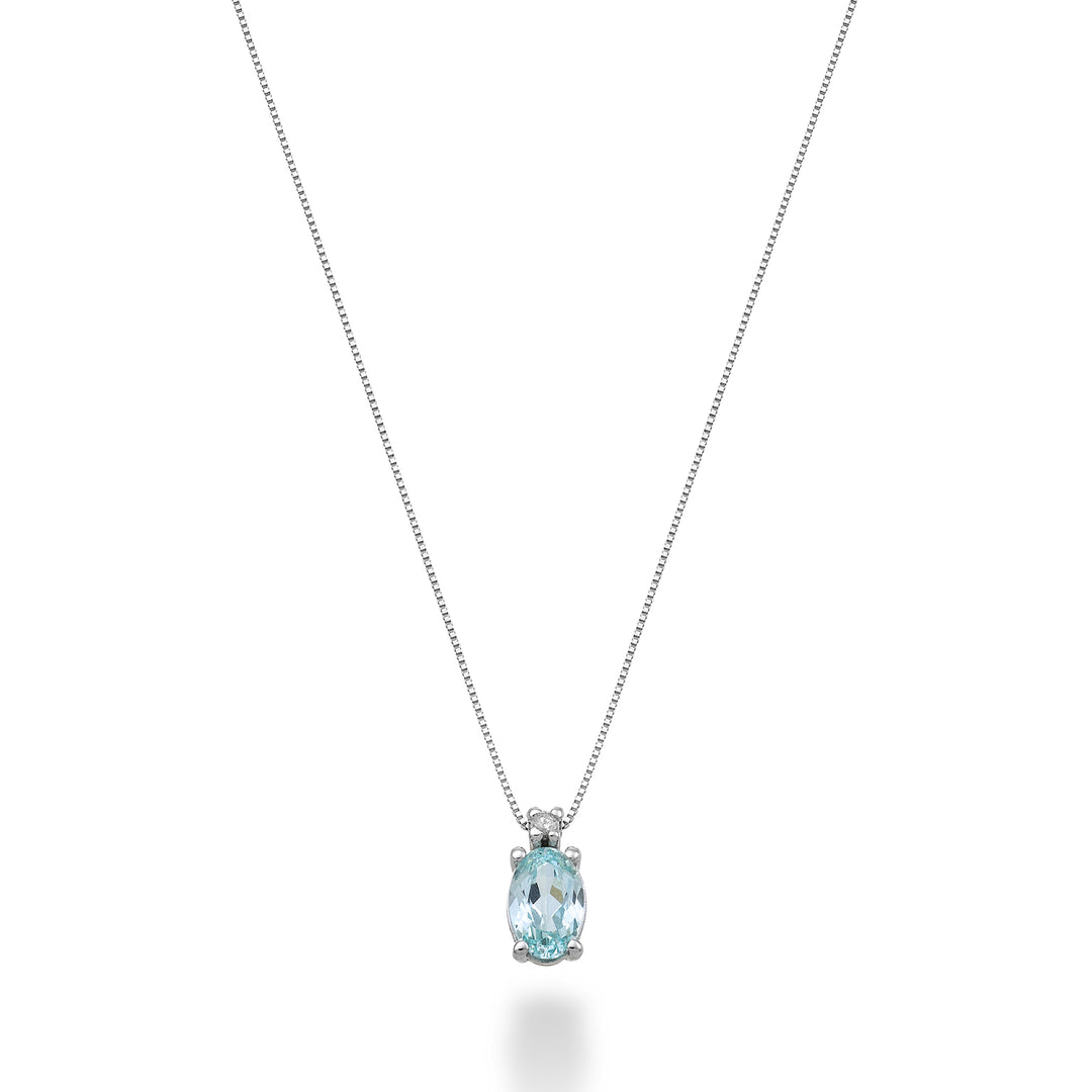 Mikiko cl 18k oválný paraiba turmalín 6x4 ct.0,70 pr. ct.0,01 MD5034O4PAR