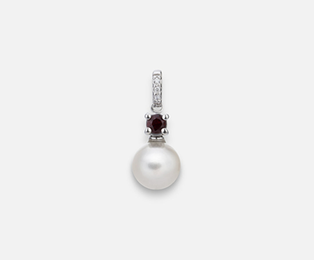 Nihama pe 18k fw 6.5/7 okrągły granat mm2.75 ct.0.11 śr.0.01 NP0396O4FABI065