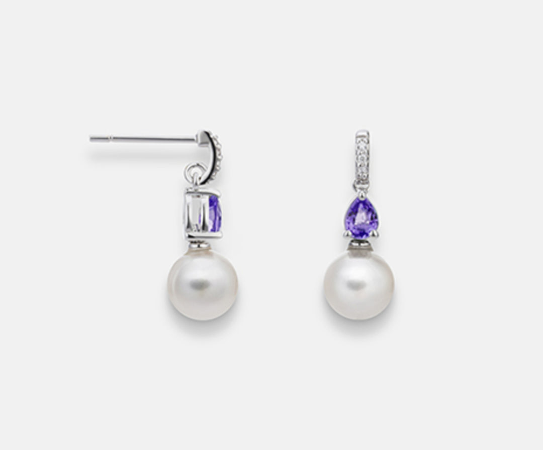 Mikiko sau 18k fw 6.5/7 ametist drop 4x3 ct.0.30 dia ct.0.02 MO1522O4FABI065