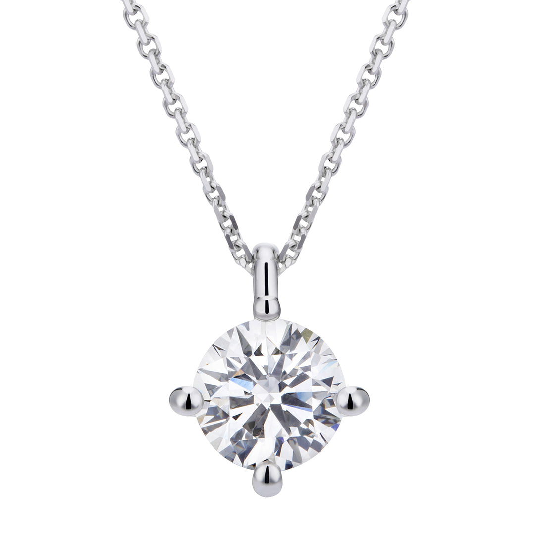 Collar Grace Light Point de 4 puntas en platino de World Diamond Group GAB2445PT-25167110058