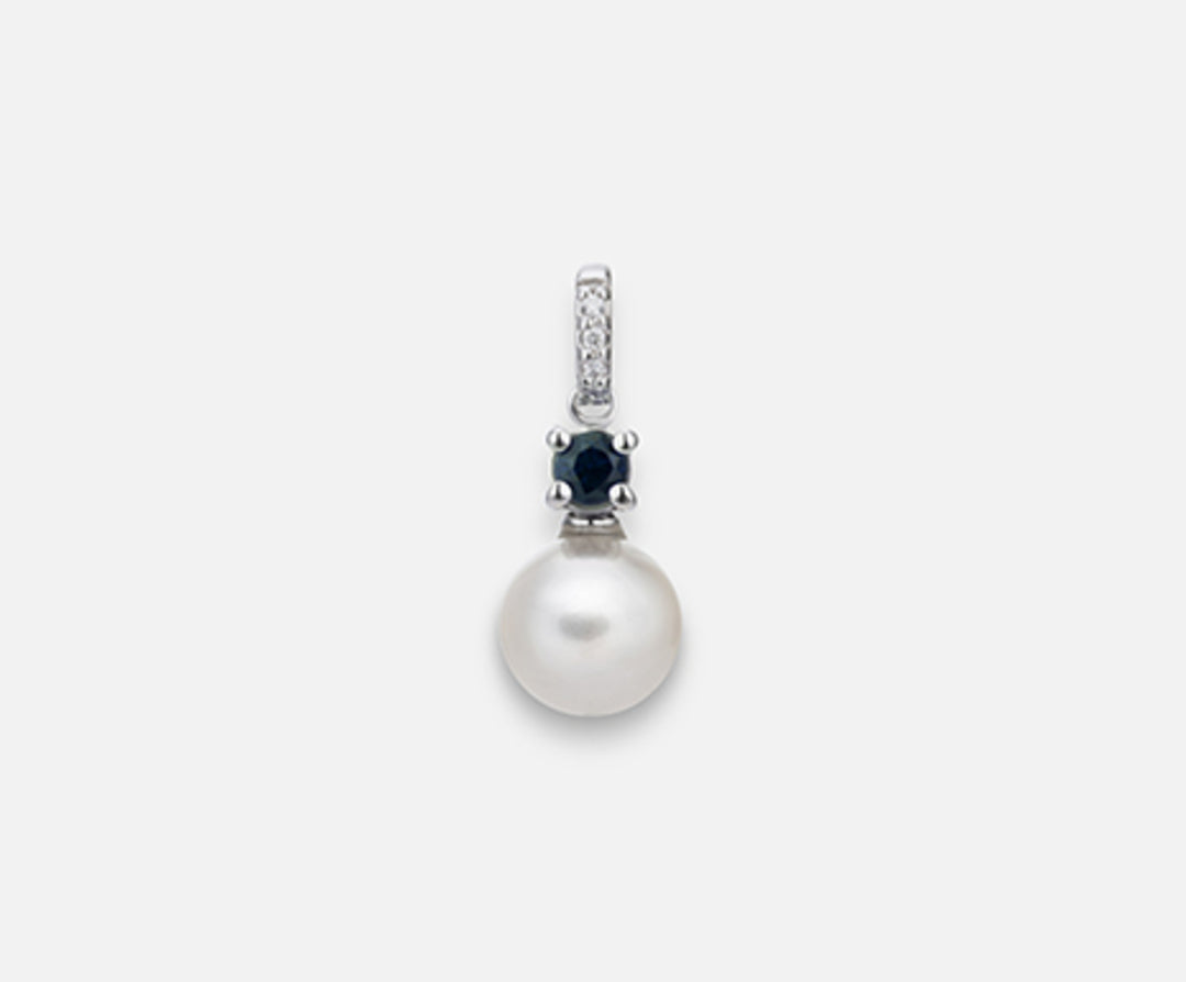 Nihama pe 18k fw 6.5/7 rund safir mm2.75 ct.0.10 dia ct.0.01 NP0394O4FABI065
