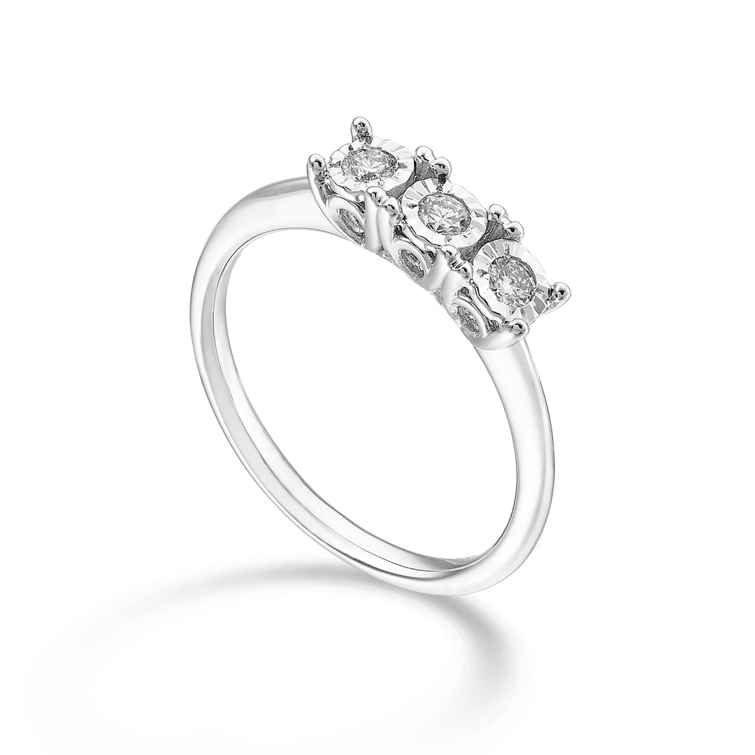Mikiko ve 18k doğrusal üçleme 0,16 ct MA5176O4BR016