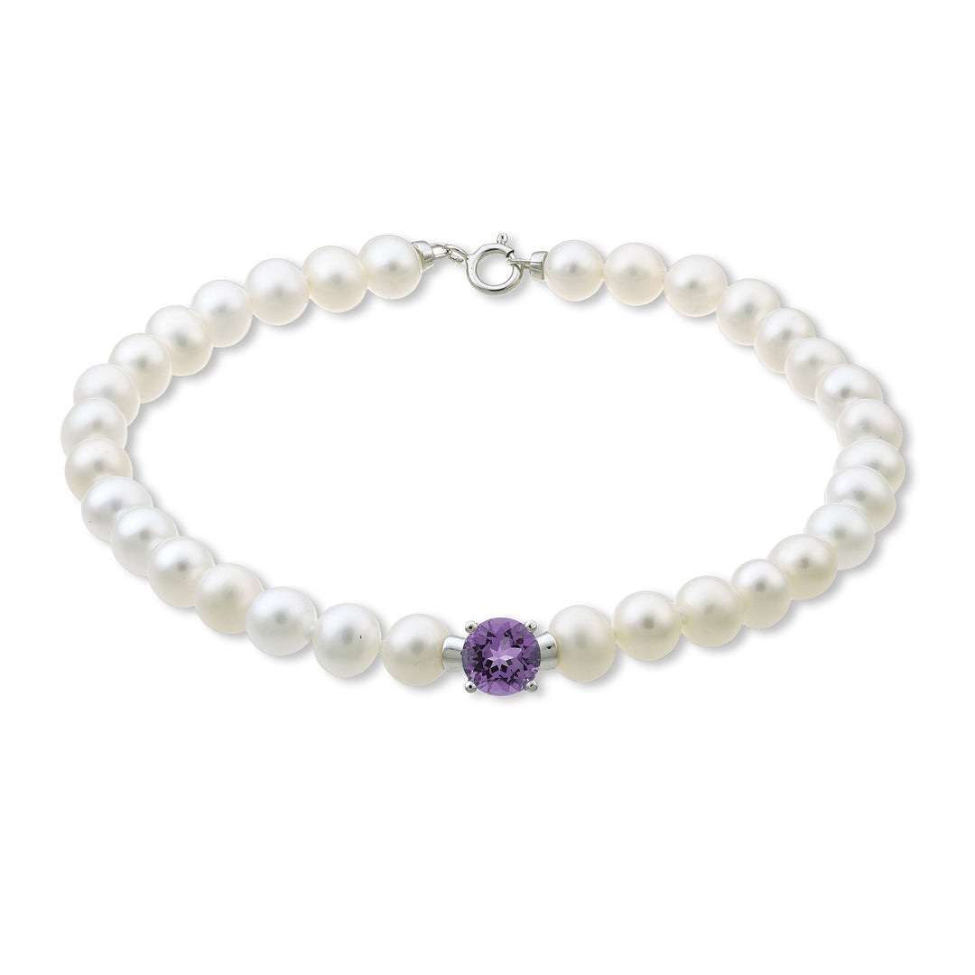 Mikiko br 18k fw 5-5,5 rund ametyst 6 ct.0.70 fjærring MB1018O4AMET50