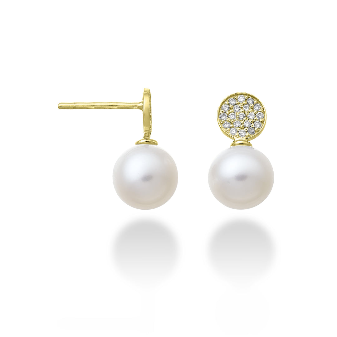 Nihama eller 18k rund fw 8/8,5 ct.0.20 gult guld NO1593O1FABI080