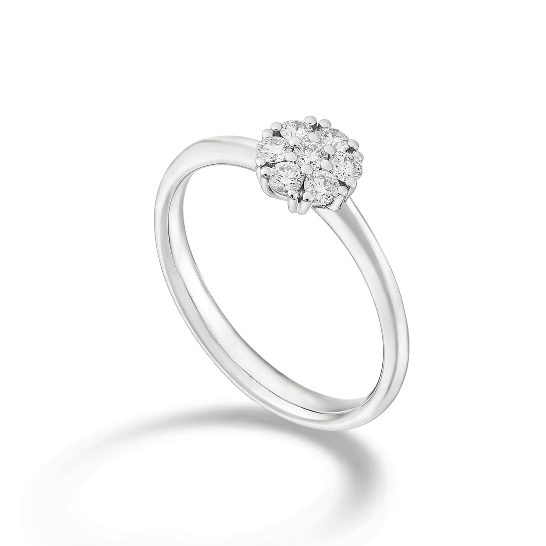 Golay flerstensring med 7 diamanter på 0,04ct AB2136-24205110035