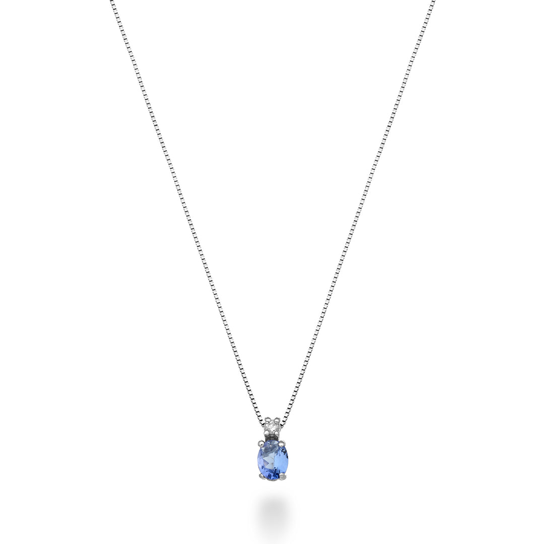 Nihama cl 9k tanzanite n. oval 5x4 ct.0,30 diam. ct.0,01 ND5181R4TZN
