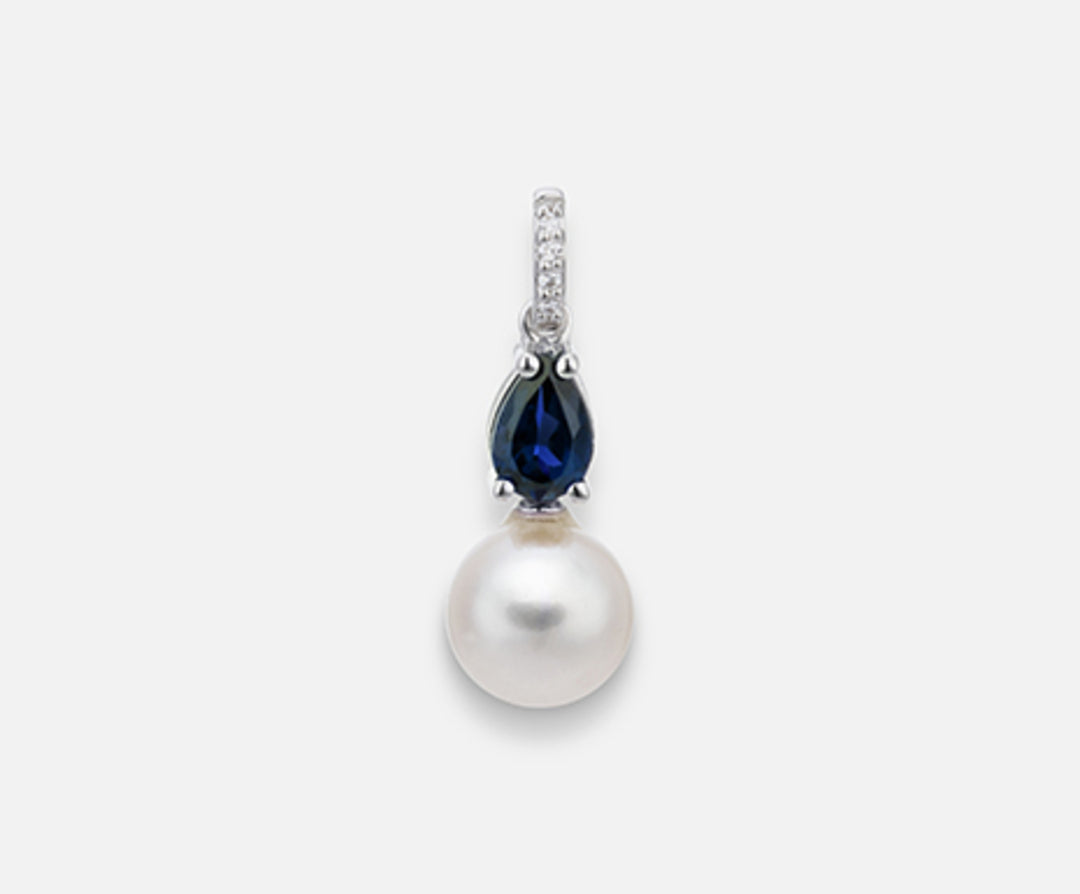 Mikiko pe 18k fw 7.5/8 sapphire drop 6x4 ct.0.54 dia ct.0.015 MP0390O4FABI075