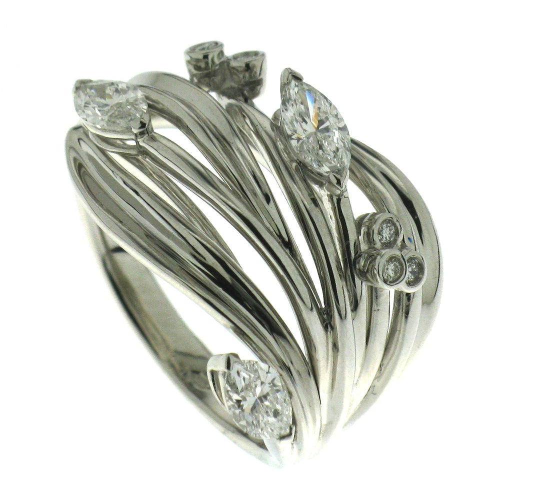 Anillo golay oliva 2 talla platino ARA15501-11248000004