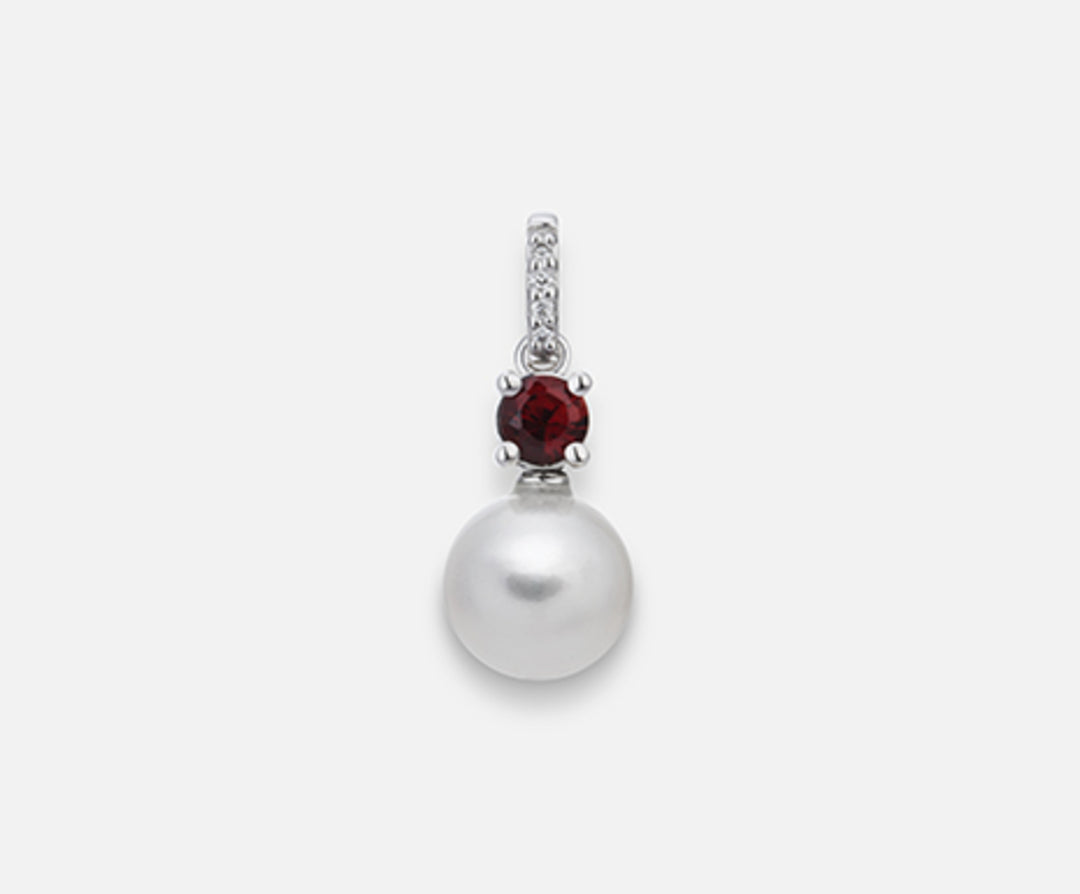 Nihama pe 18k fw 7.5/8 grenat rond mm3.5 ct.0.22 dia ct.0.015 NP0400O4FABI075