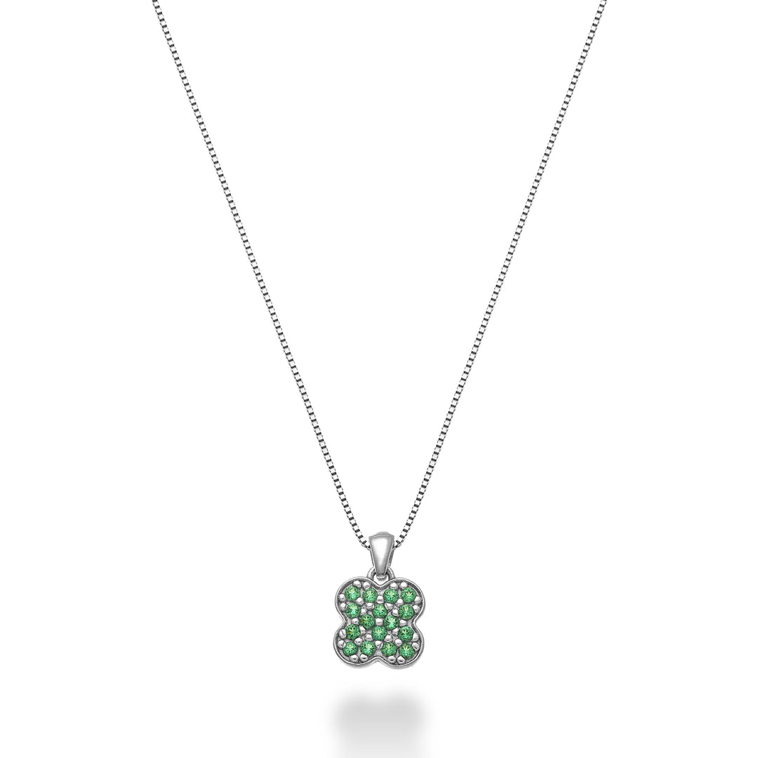 Mikiko cl 18k vierblättriger Kleeblatt-Smaragd 0,07 ct MD5163O4SMR