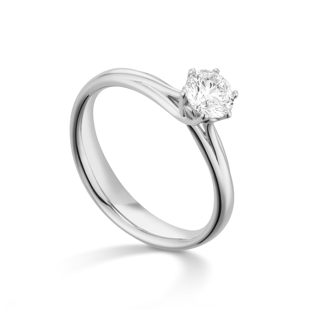 World Diamond Group Grace Solitärring 6 Zinken ASL025DI-18309110152