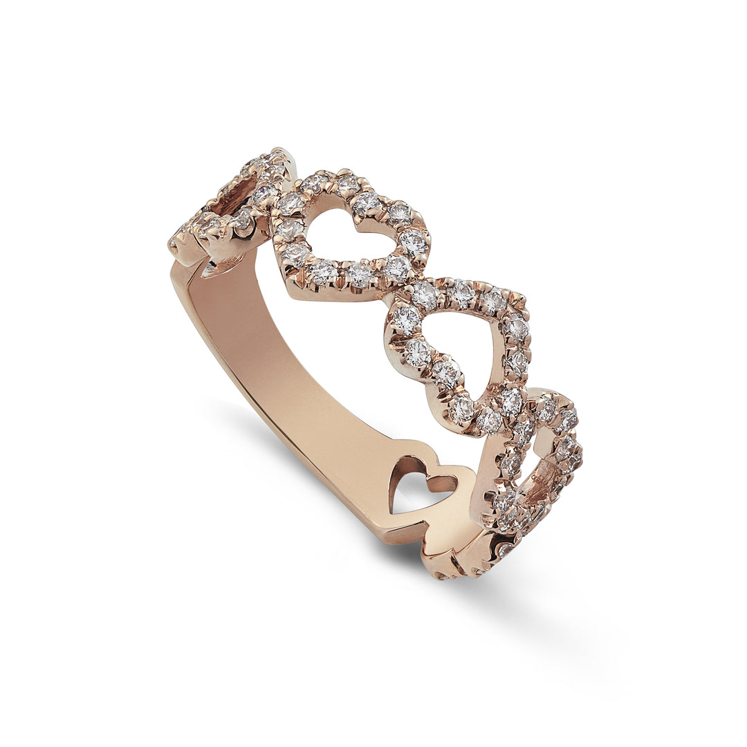 Golay love me sormus 7 hearts diamonds ct. 0,55 AF7CU014DI-22164110022