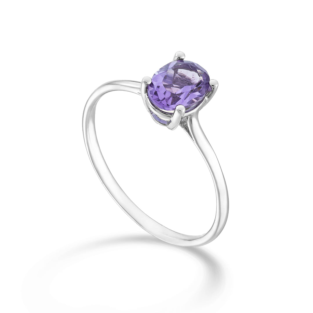 Mikiko, ein 18 Karat ovaler Amethyst 7x5 ct.0,60 MA5171O4AMET