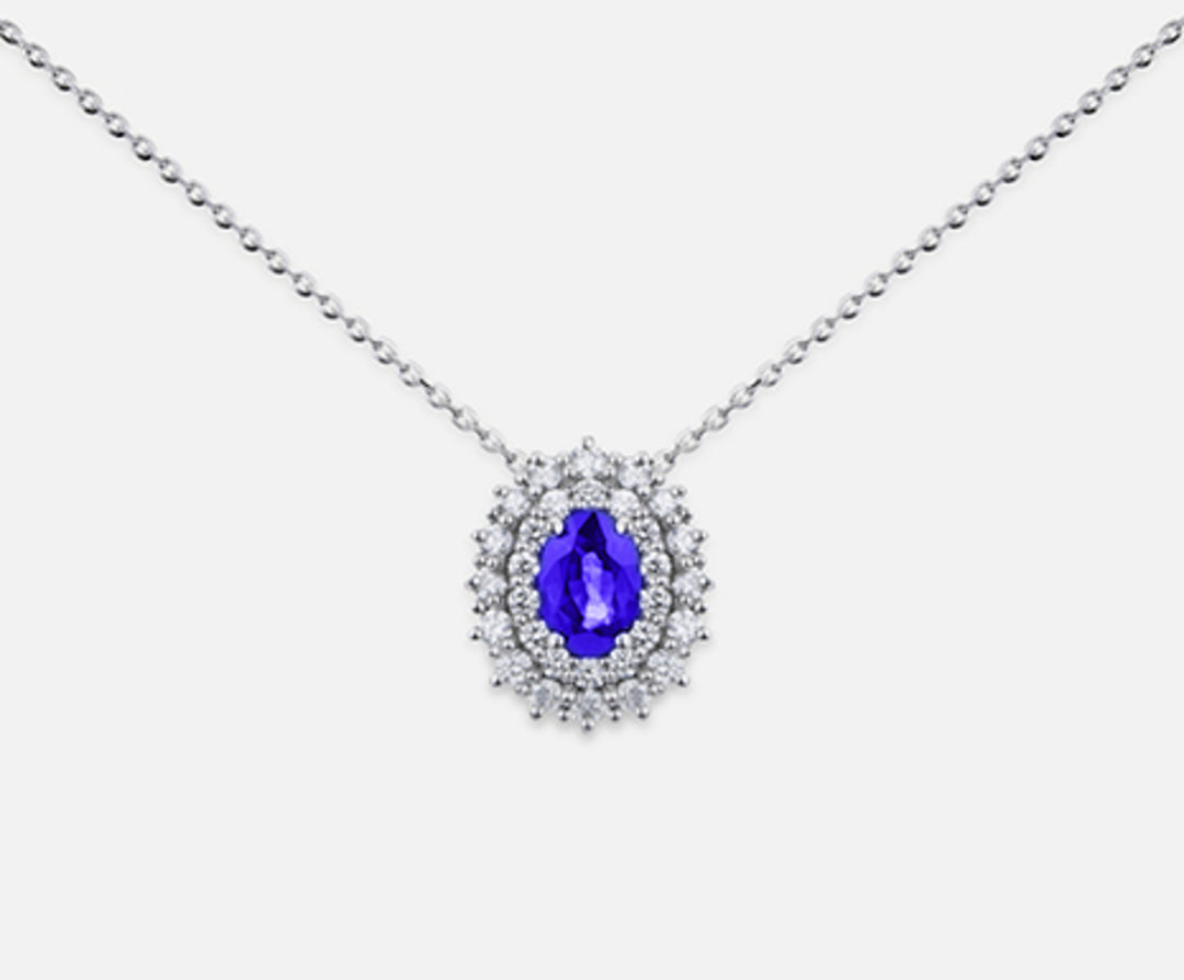 Nihama cl 18k tanzanit n. oval 6x4 ct.0,38 çap 0,37 ND5060O4TZN