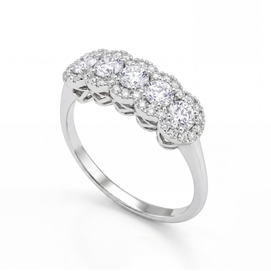 Inel Golay 5 pietre diam. 0,12 ct schiță comună AR5L877D012-26135110226
