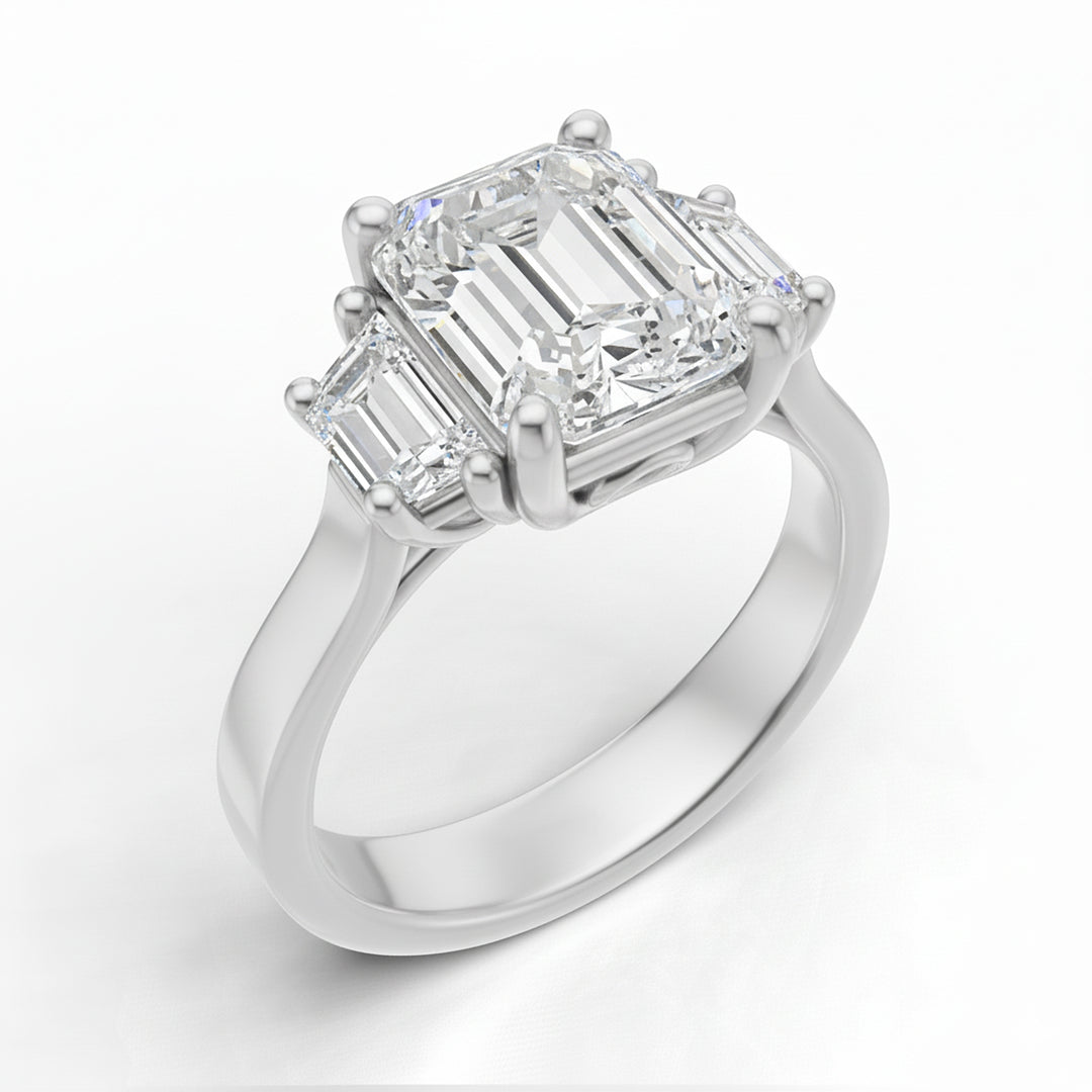 Solitérní prsten World Diamond Group. pr. smaragd ct. 4,00 lichoběžník později APU996DI-25317110113