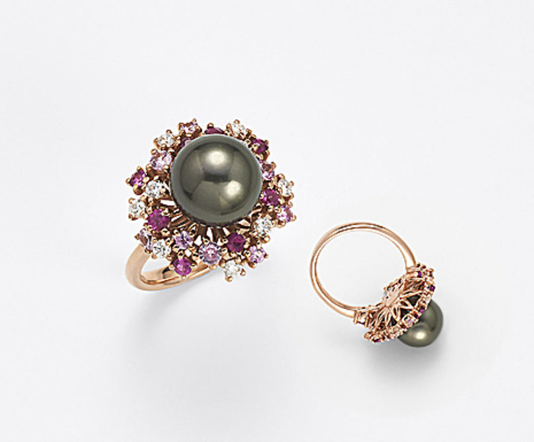 Mikiko an 18k sspb 10/11 ct.0.35 pink sapphires and rubies ct.0.97 MA0692O3SANE100