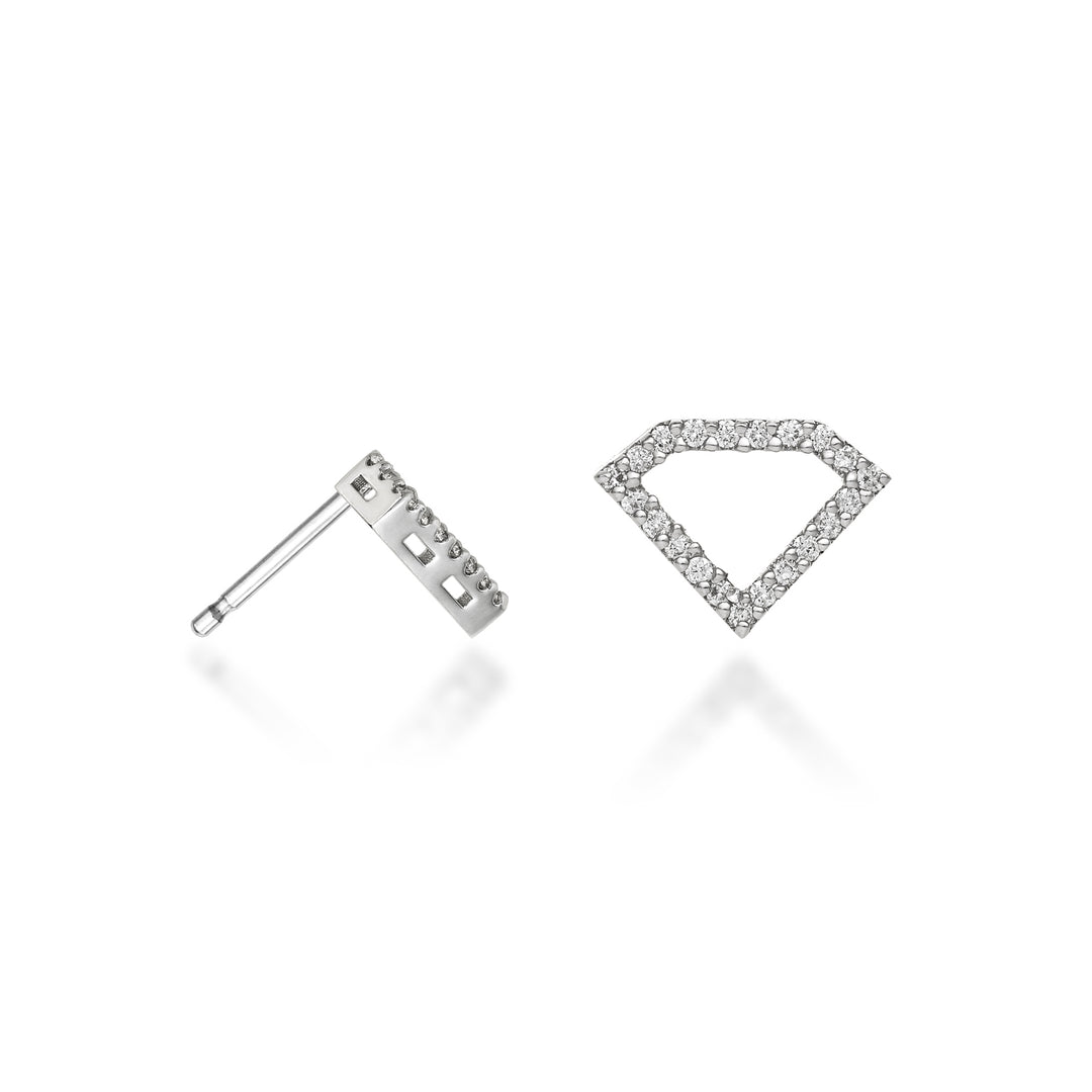Golay eller 18k diamantformede geometrier diamanter 0,25 ct hvitt gull GOFTRADIO4