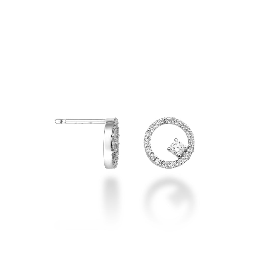 World Diamond Group tai 18k ct.0.44 "pyöreä" GO5138O4BR044