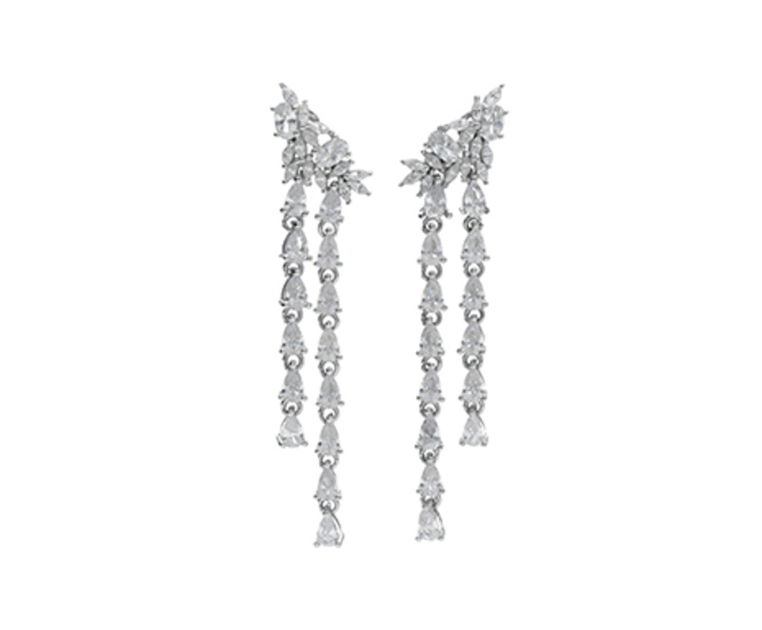 Nihama sau ag925 geme Swarovski albe NO7611A4WHITE0