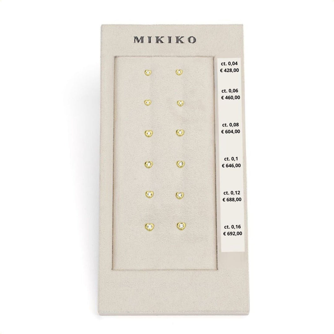 Pacote Mikiko ou coração o5106 ouro amarelo 18kt 0,04-0,06-0,08-0,10-0,12-0,16 M.LIGHTBOX.63-G