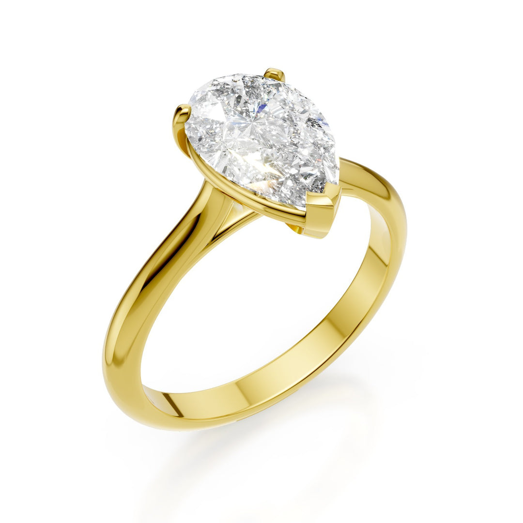 X-Diamond en 18kt lab g.d. ct. 1,49 dråpe, gult gull LXDAPU098O1GOBI149