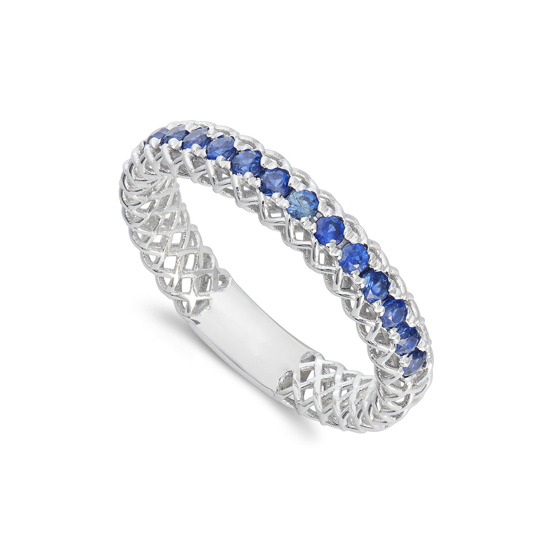 Anillo Golay 1/2 vuelta malla zafiro azul barra 1.80mm ARMG001ZB65-23018110091