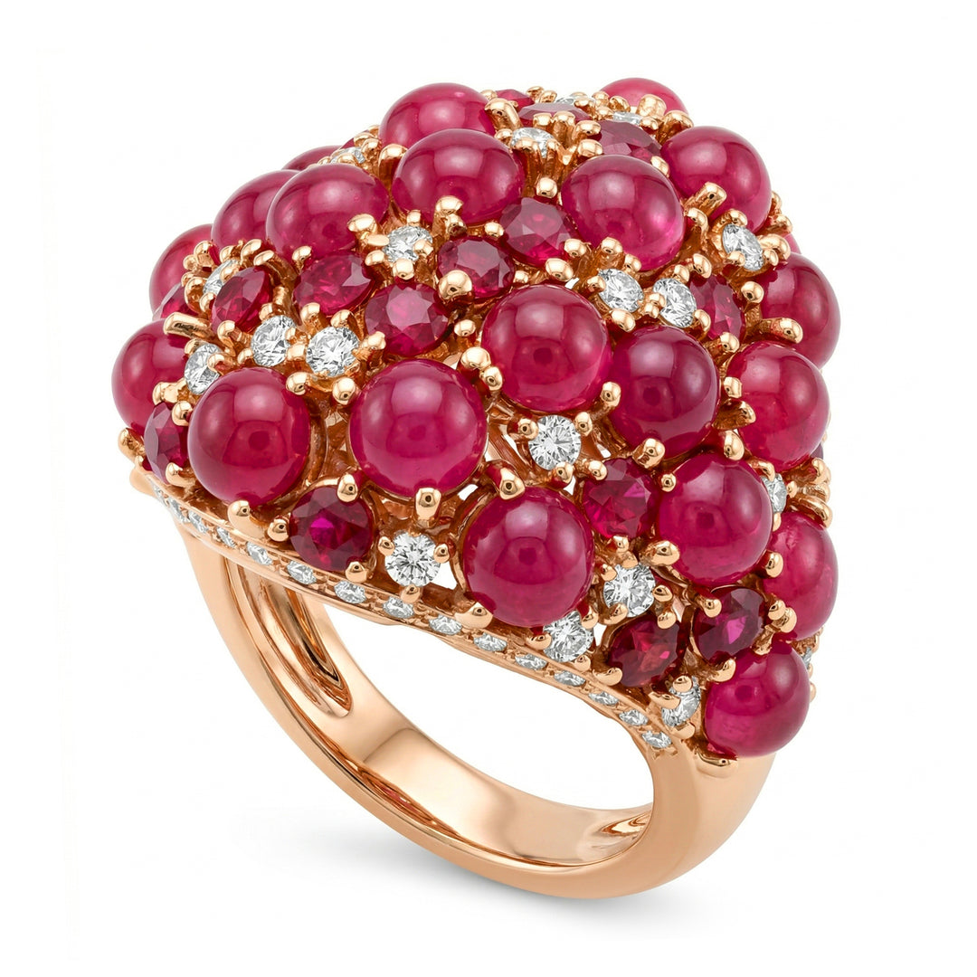 Anillo Golay con pavé de rubíes y diamantes APV010RUDI-18197110082