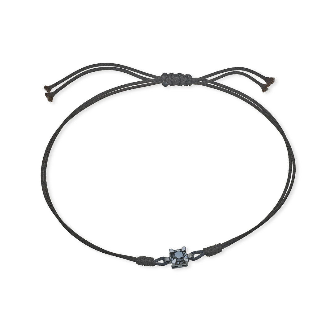 Mikiko br 18k ct.0,11 diam.black quadro mis.2 rodio nero/nero MB5054O6BK2NE