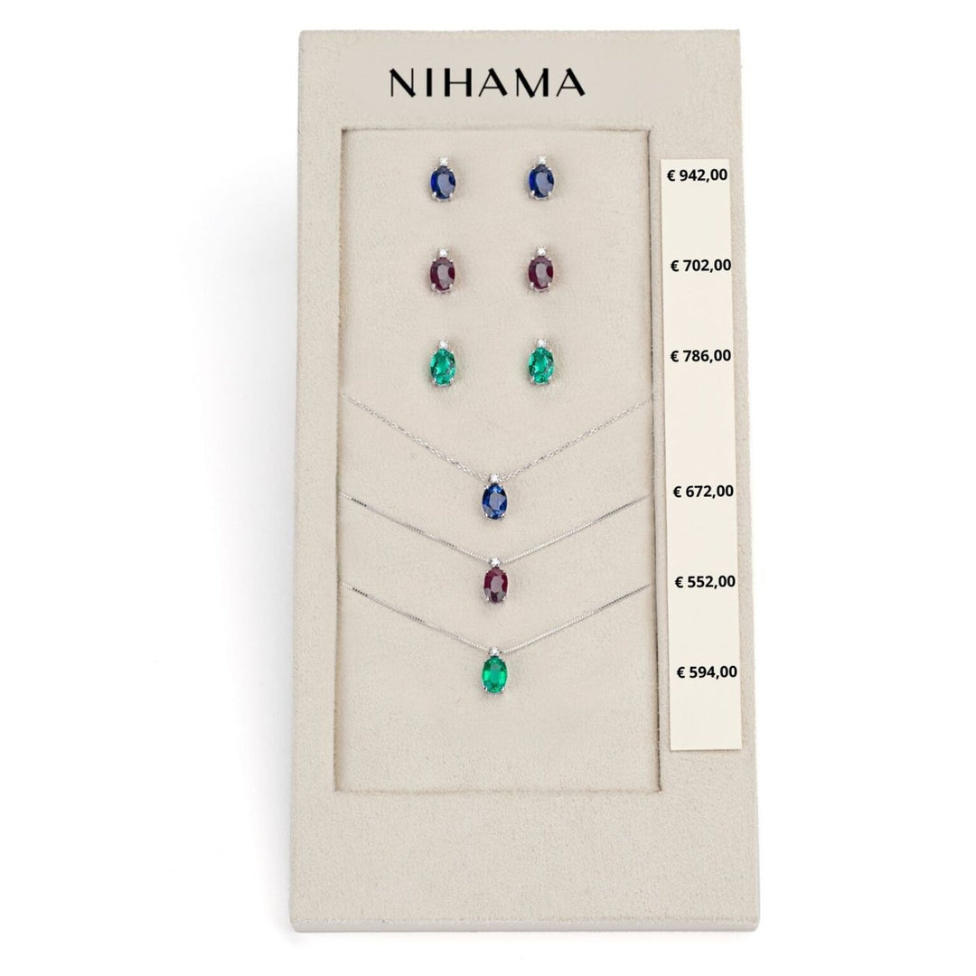 Nihama pachet cl 5035 + sau 5024 9kt oval 7x5 safir, rubin și smarald tr. N.LIGHTBOX.10-T9K