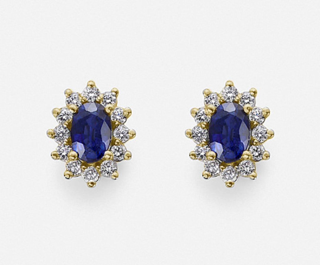 Mikiko veya 18k safir oval 6x4 ct.1,24 çap. 0,46 kt sarı altın MO5030O1ZFN124