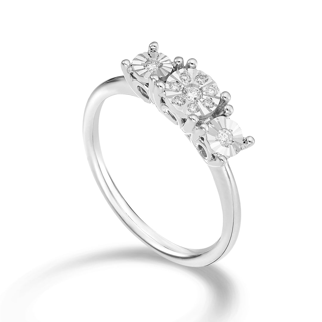 Nihama egy 18k trilógia skalár 0,08 ct NA5158O4BR008