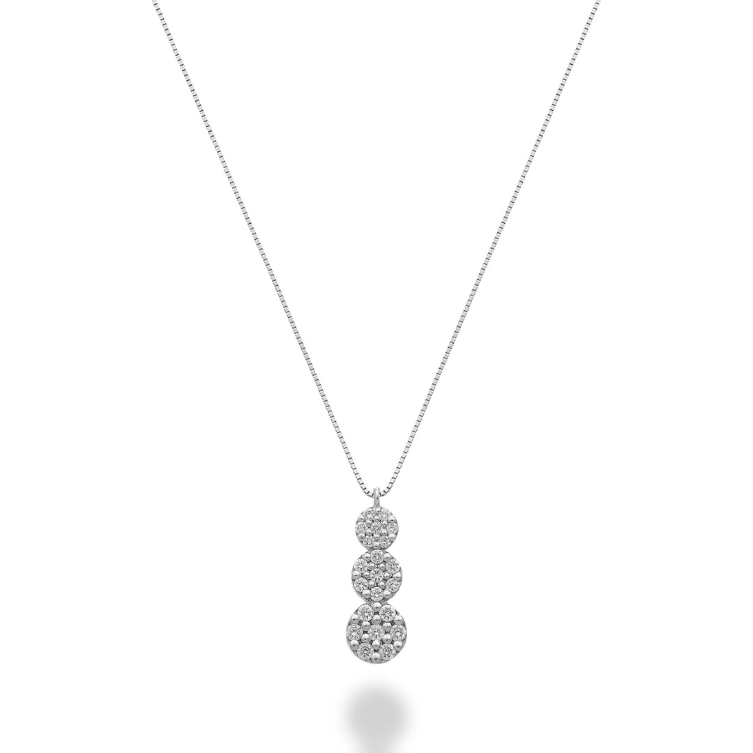 Mikiko cl 9k trilogy with seven stone pads, set with diamonds MD5198R4BR016