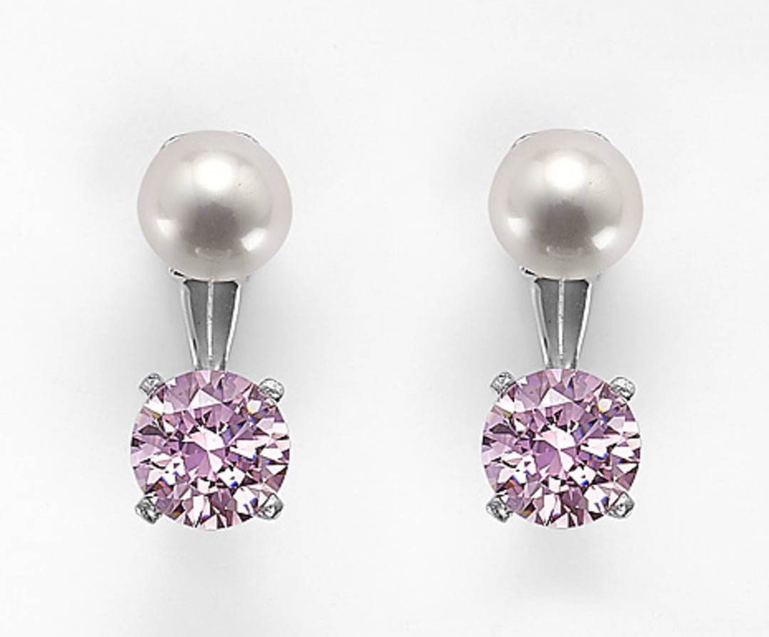 Mikiko ou ag925 fw 7,5/8 zircons roses 8mm MO7464A4ROSA000